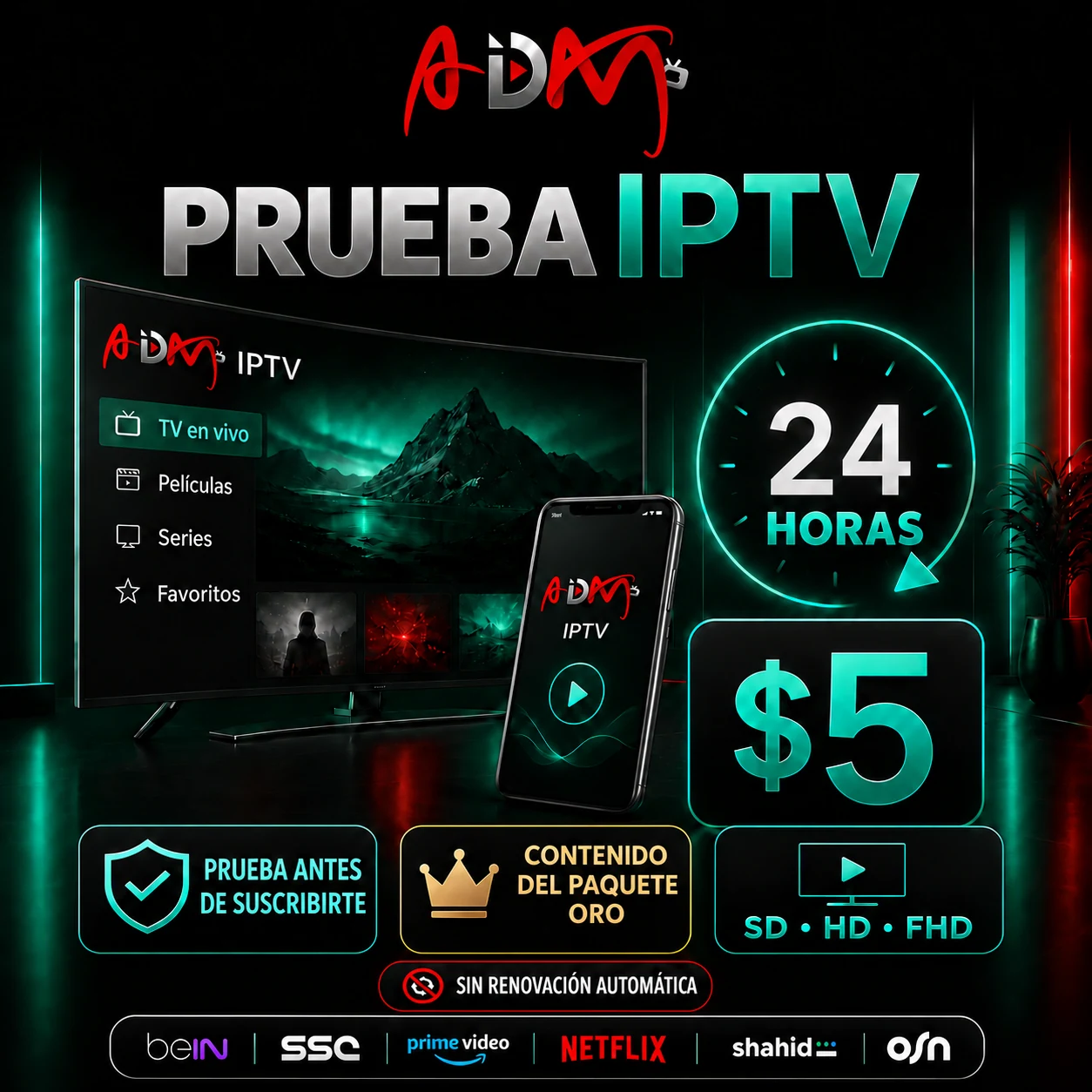 Prueba ADAM — 24 horas