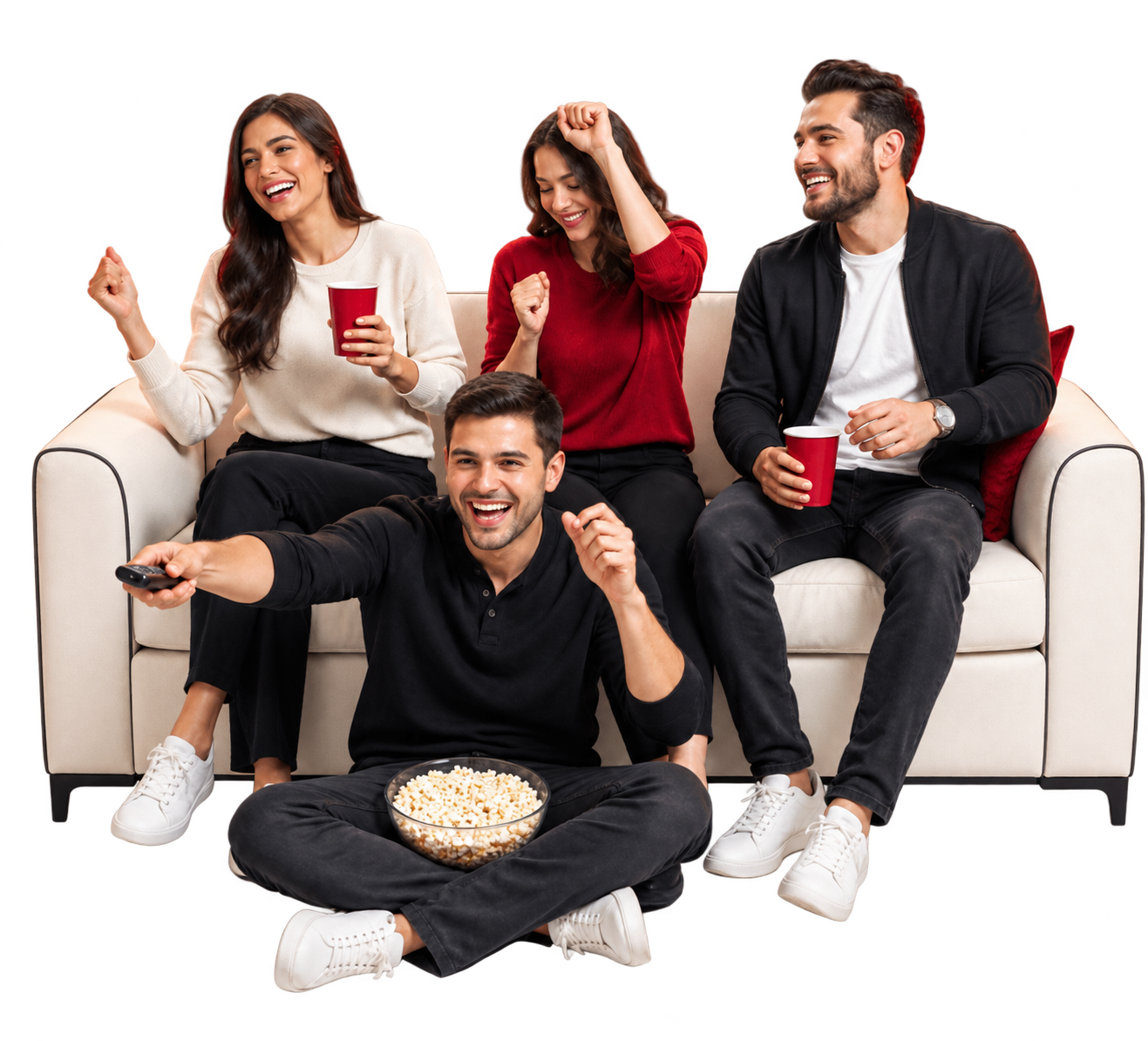 لحظات مشاهدة ممتعة مع الأصدقاء